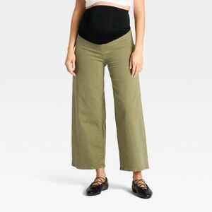 Isabel Maternity Over-The-Belly Sailor Wide Leg Jean - Sz 8
